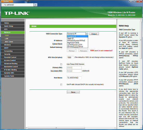 Настройка Wi-Fi роутера TP-Link TL-WR743ND